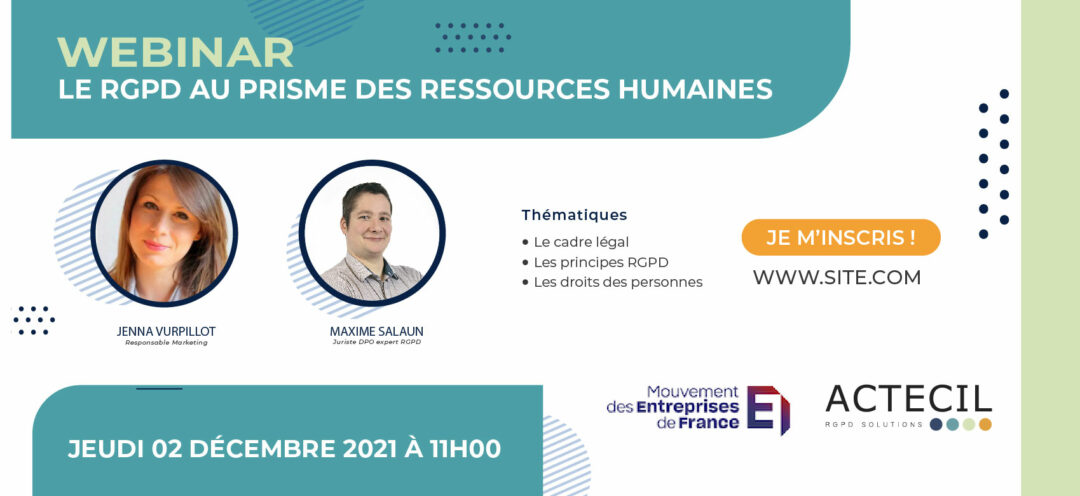 Webinar | Le RGPD au prisme des ressources humaines