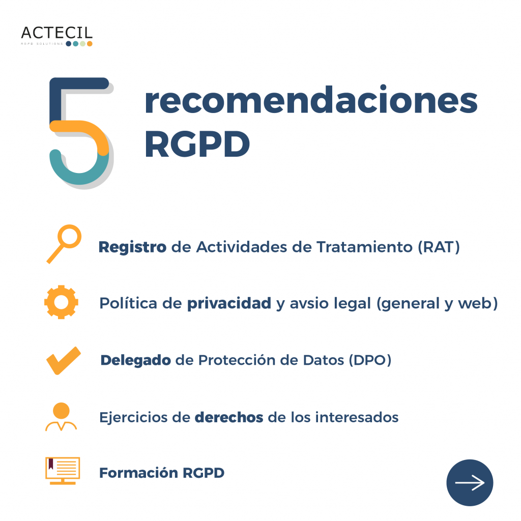 5 recomendaciones RGPD para licitar con éxito en España