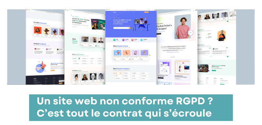 Un site web non conforme RGPD ? C’est tout le contrat qui s’écroule