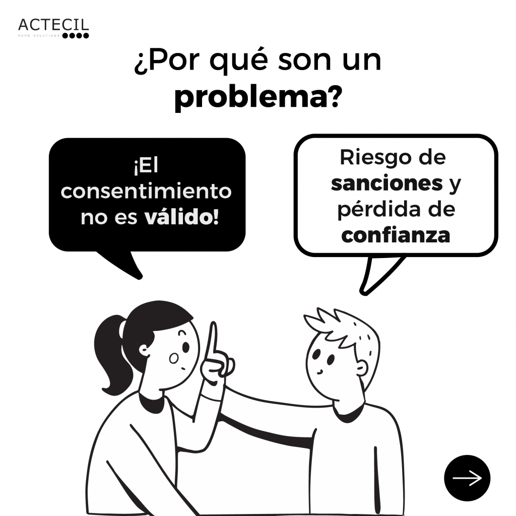 ¡Los dark patterns invalidan el consentimiento!